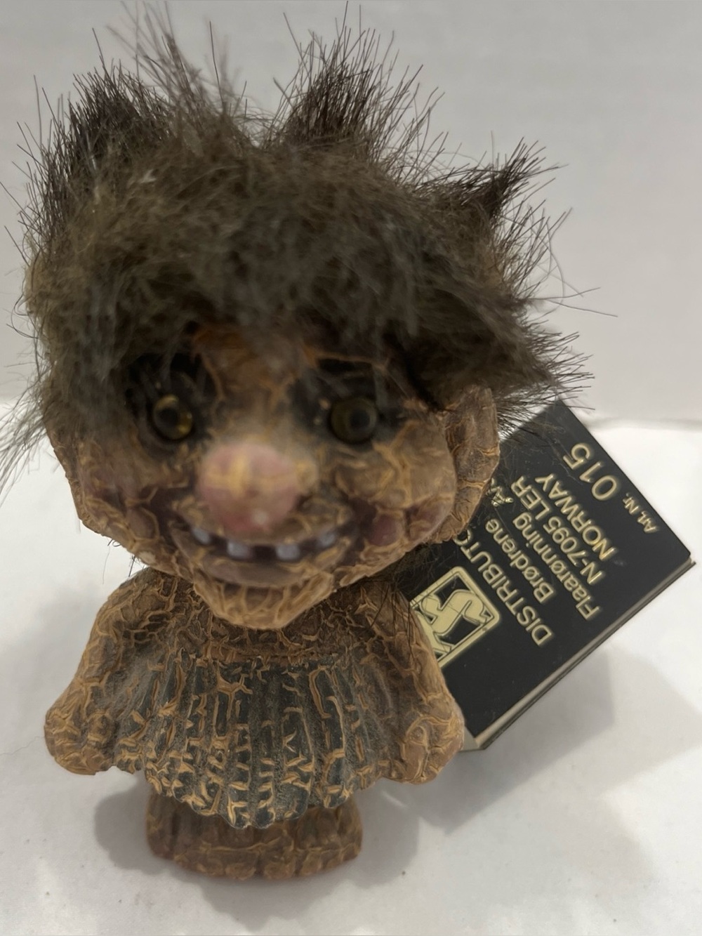 NOS Nyform Norwegian Troll Girl Figure Vintage Art 015 with Tag